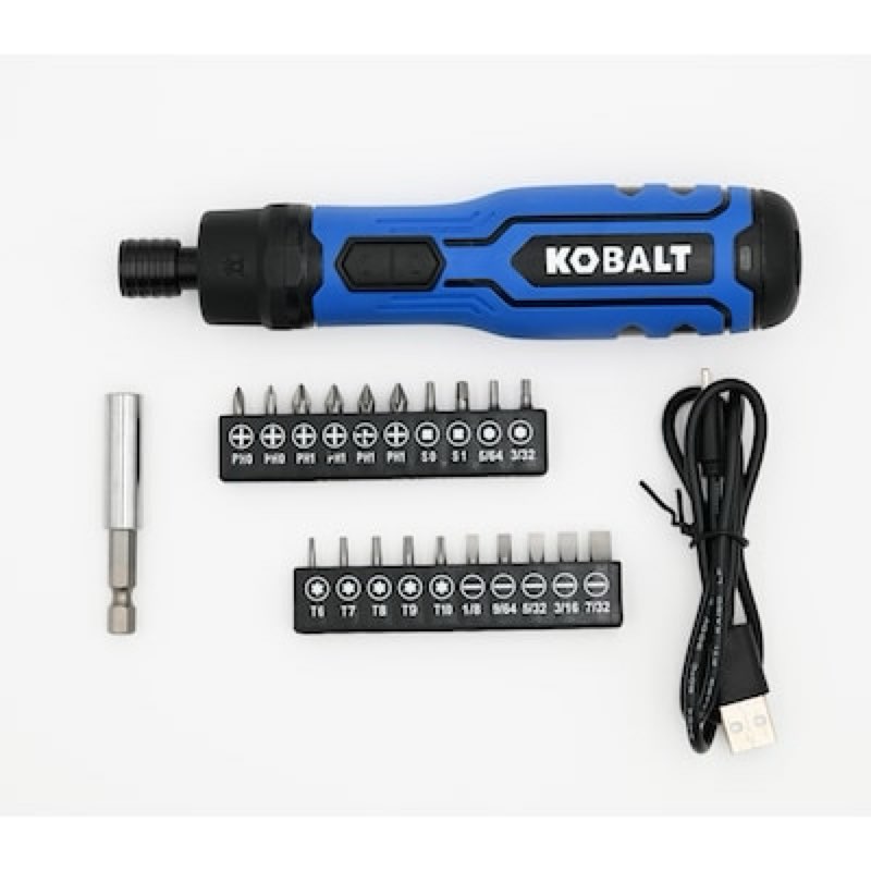 kobalt kobalt 4-volt max 1/4-in cordless screwdriver (battery included and charger