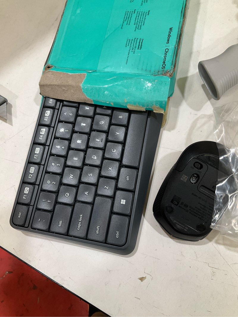 Condition photo showing Good Condition for logitech mk235 wireless keyboard and mouse combo for windows, usb receiver, long battery life, laptop and pc keyboard and mouse wireless