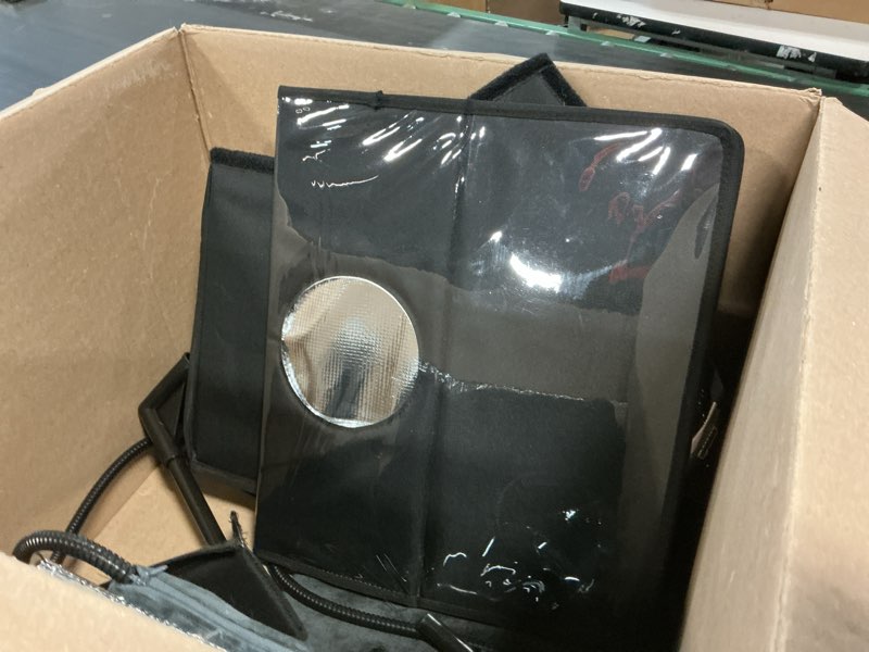 Condition photo showing item condition for Heated Outdoor Cat House Weatherproof with Heating Pad, Insulated Feral Cat Houses for Outdoor Cats, Safe Escape Door, Heated Cats House for Outside, Outside Stray Cats Shelter with Elevated Base(M) M(20.5 * 12.6 * (11.8+5.9) In) With Heated Pad
