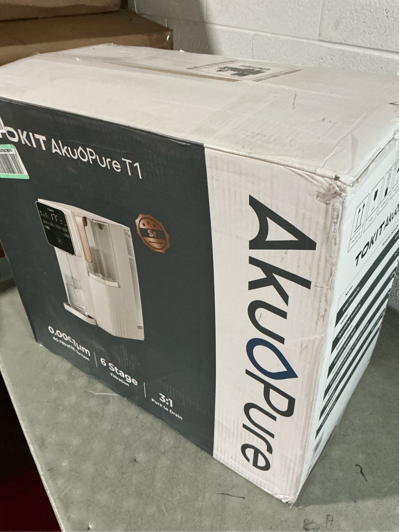 Condition photo showing Good Condition for tokit t1 reverse osmosis water filter countertop, nsf/ansi 58, ro whole house water filter system with alkaline remineralization filter, no installation