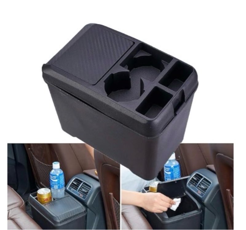 car trash can bin waste container multi-function storage box car cup holder car organizer
