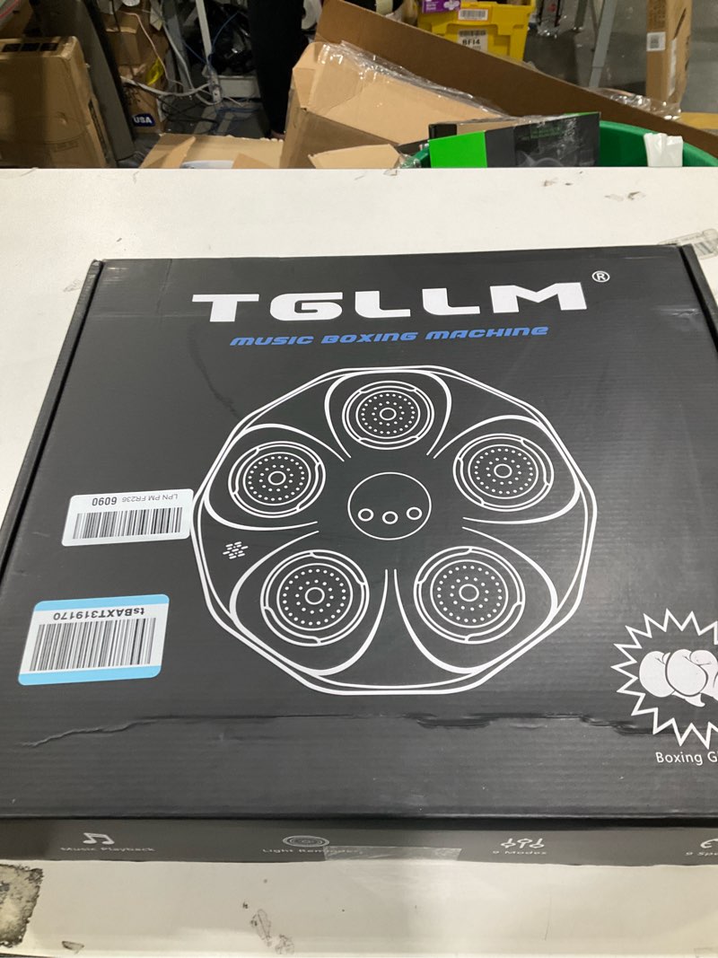 Condition photo showing New/Like New for Music Boxing Machine, Interactive Punching Trainer with Boxing Gloves, Large Size Wall Mounted Electronic Boxing Target for Adult Kids, 9 Modes & 9 Speeds