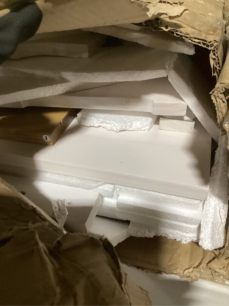 Condition photo showing Good Condition for Kitchen Breakfast Nook Table Set - Solid Wood Corner Bench Dining Set for 4-6 People, L Shaped Bench for Dinner Room, Space Saving Kitchen Booth Seating with Table for Small Space, White