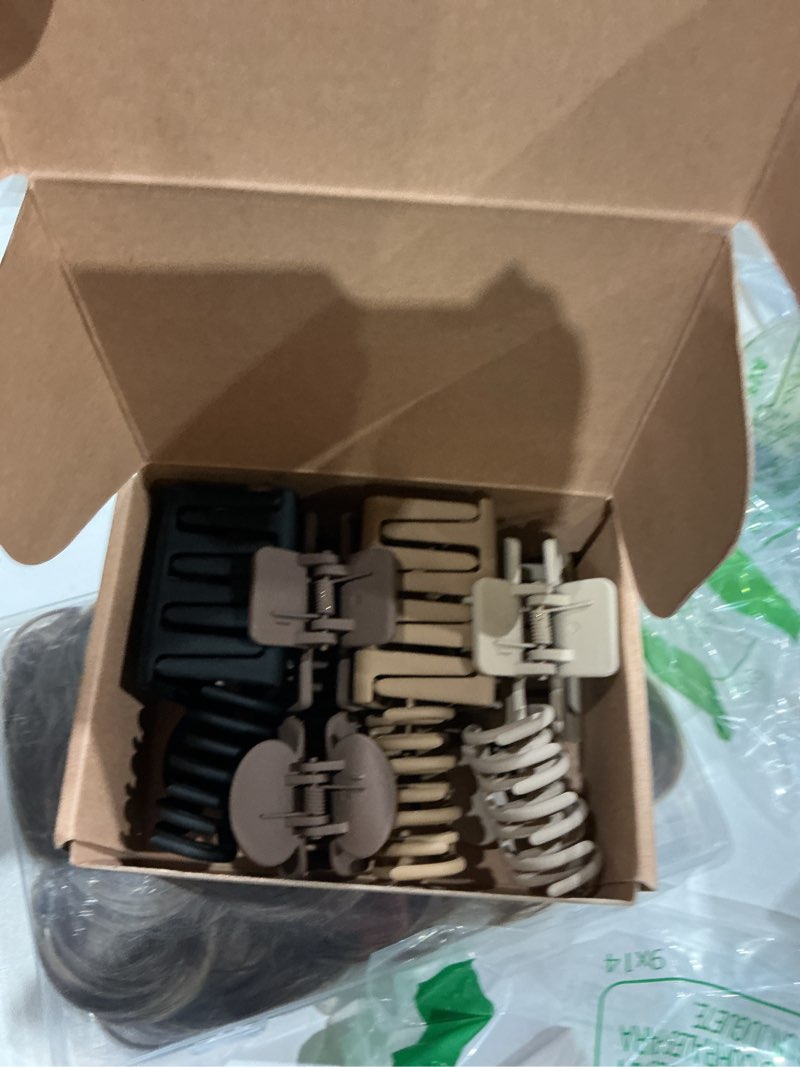 Condition photo showing New/Like New for depoka matte hair clips for women and girls - rectangle and double row small claw clips for thin/medium fine hair - nonslip jaw clips (beige, khaki, brown, black)