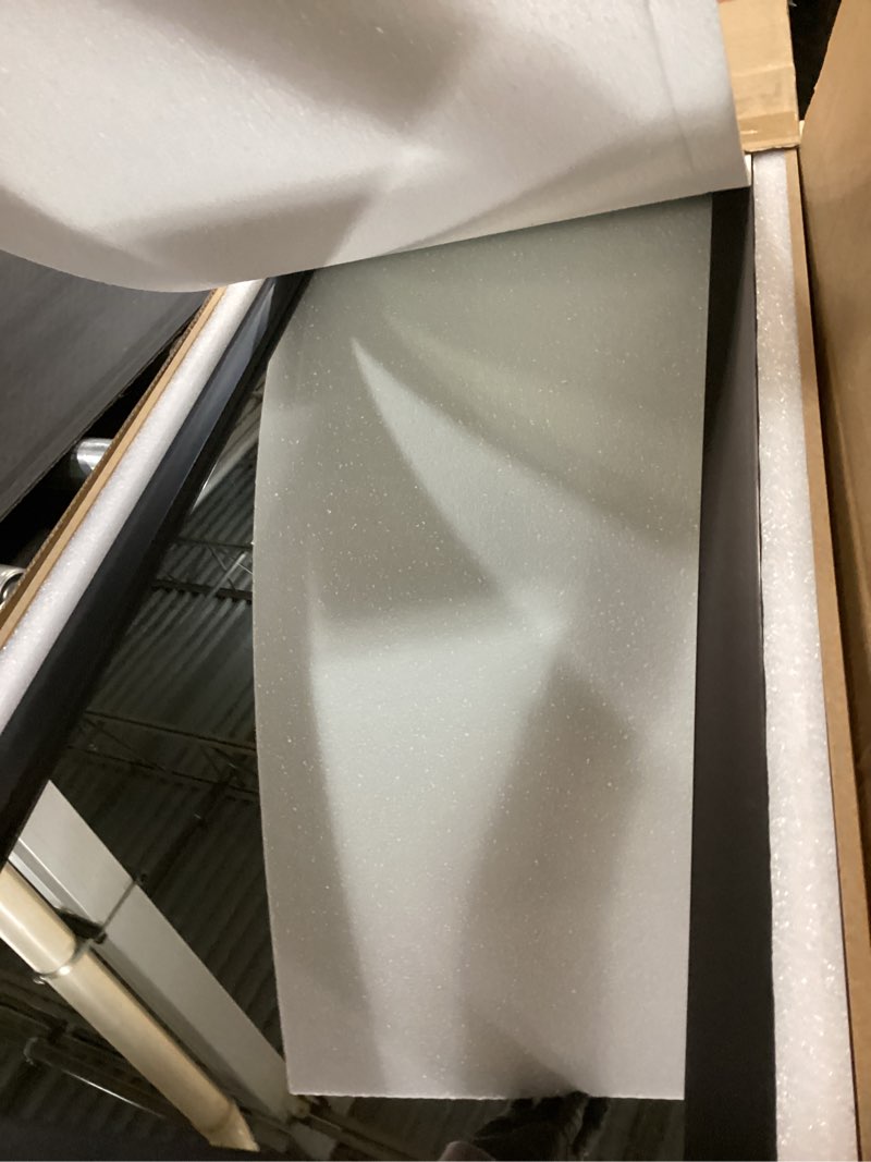 Condition photo showing New/Like New for Whitebeach Wall Mirror Full Length Door, Black Bedroom Full Body Over The Door Hanging Mirror 48"16" Black 48"L x 16"W