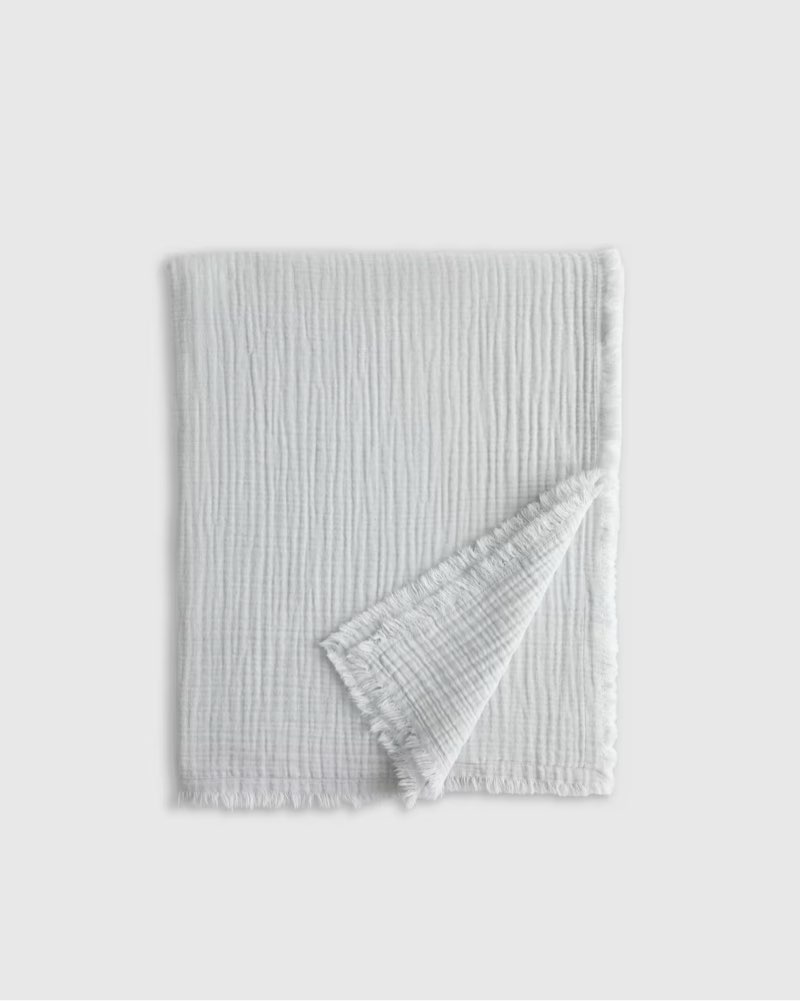 organic airy gauze throw one size
