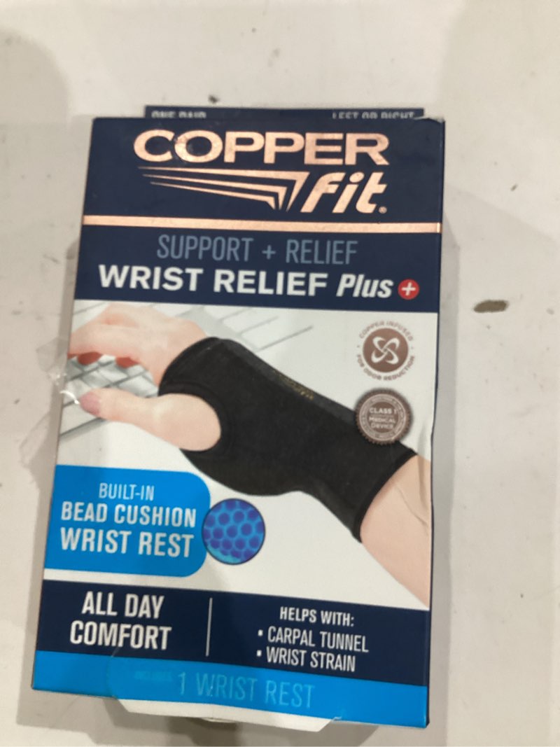 Condition photo showing Good Condition for copper fit health wrist relief plus support brace  one size fits most  gray