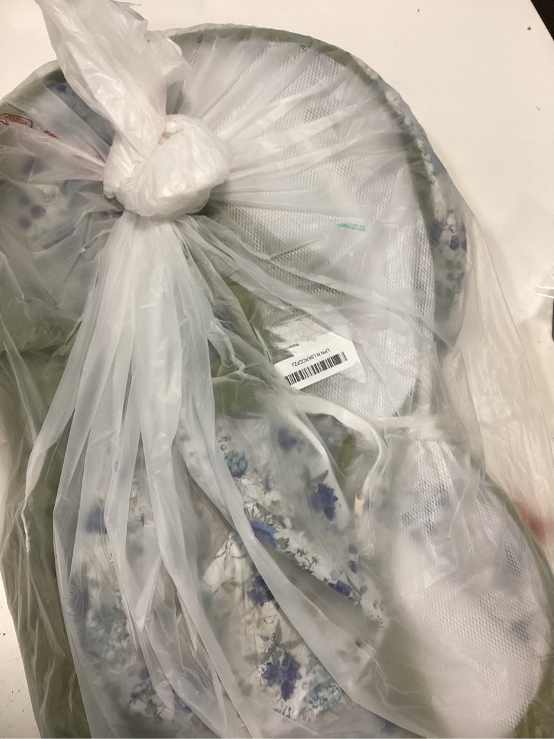 Condition photo showing As Is for Pawaboo Small Animals Playpen, Waterproof Small Pet Cage Tent with Zippered Cover, Portable Outdoor Yard Fence with 3 Metal Rod for Chick/Kitten/Puppy/Guinea Pig/Rabbits/Hamster, Blue + White Flower T-Blue + White Flower