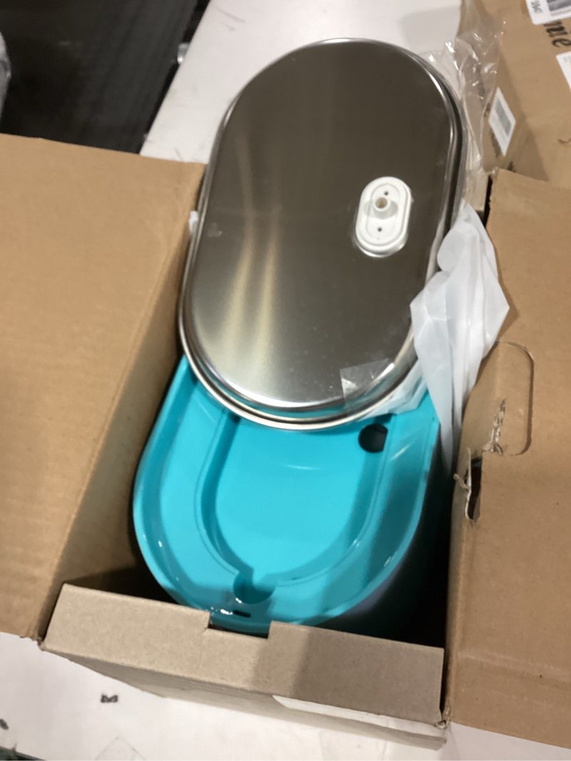 Condition photo showing Good Condition for PETLIBRO Cat Water Fountain Stainless Steel,Ultra Quiet,71fl oz/2.1L Automatic Cat Fountain,Two Flow Modes,BPA-Free Capsule Metal Healthy Pet Water Fountain for Cats Inside Stainless Steel Blue 2.1L