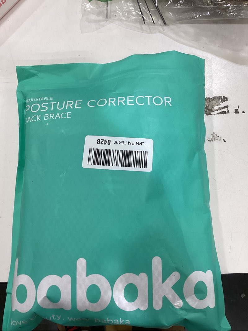 Condition photo showing Good Condition for babaka Posture Corrector for Women, Invisible Lightweight Adjustable Back Brace for Upper and Lower Back Pain Relief, Hunchback, Hump, Scoliosis, Thoracic, Spine Corrector Under Clothes (Black, Large, Waist: 34''-42'') Black Large