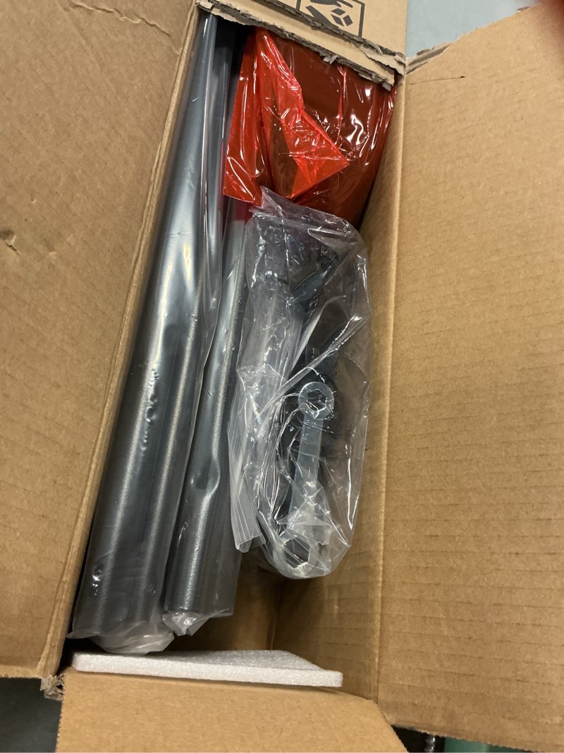 Condition photo showing As Is for Room Divider 6FT Room Partition with Lockable Wheels, (Thicked Metal Base) Room Dividers, Freestanding Indoor Folding Privacy Screens, Portable Fabric Wall Divider for (Black, 88"- 4 Panel) 88"- 4 Panel Black