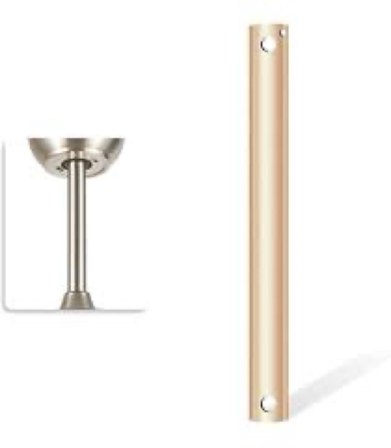 Ceiling Fan Downrod with Extension Cord,1 FT Downrod for Ceiling Fan,1 inch Outside Diameter,Ceiling Boom Suitable for a Wide Range of Fans (Gold, 48in)