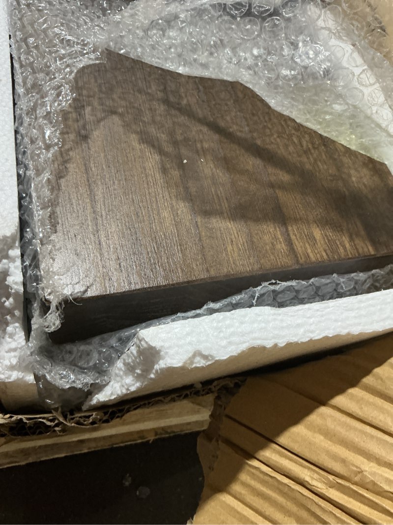 Condition photo showing Good Condition for 72 inch long floating shelves for wall,solid wood long wall shelves set of 2,walnut wooden mounted shelf,bookshelf bathroom shelves (walnut, 72 inch) walnut 72 inch