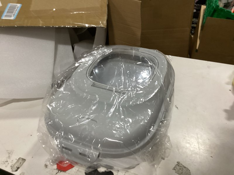 Condition photo showing Good Condition for restaurantware-17.7 x 13 x 14.8 inch collapsible container, 1 durable storage container - built-in handles, gray plastic household organizer with handles, collapsible, for home purpose and more