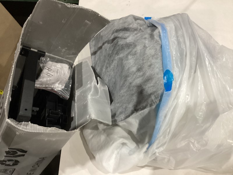 Condition photo showing As Is for queen size spring base - spring bed base with fabric cover, easy assembly, non-slip, noise-free/anti-slip/easy assembly