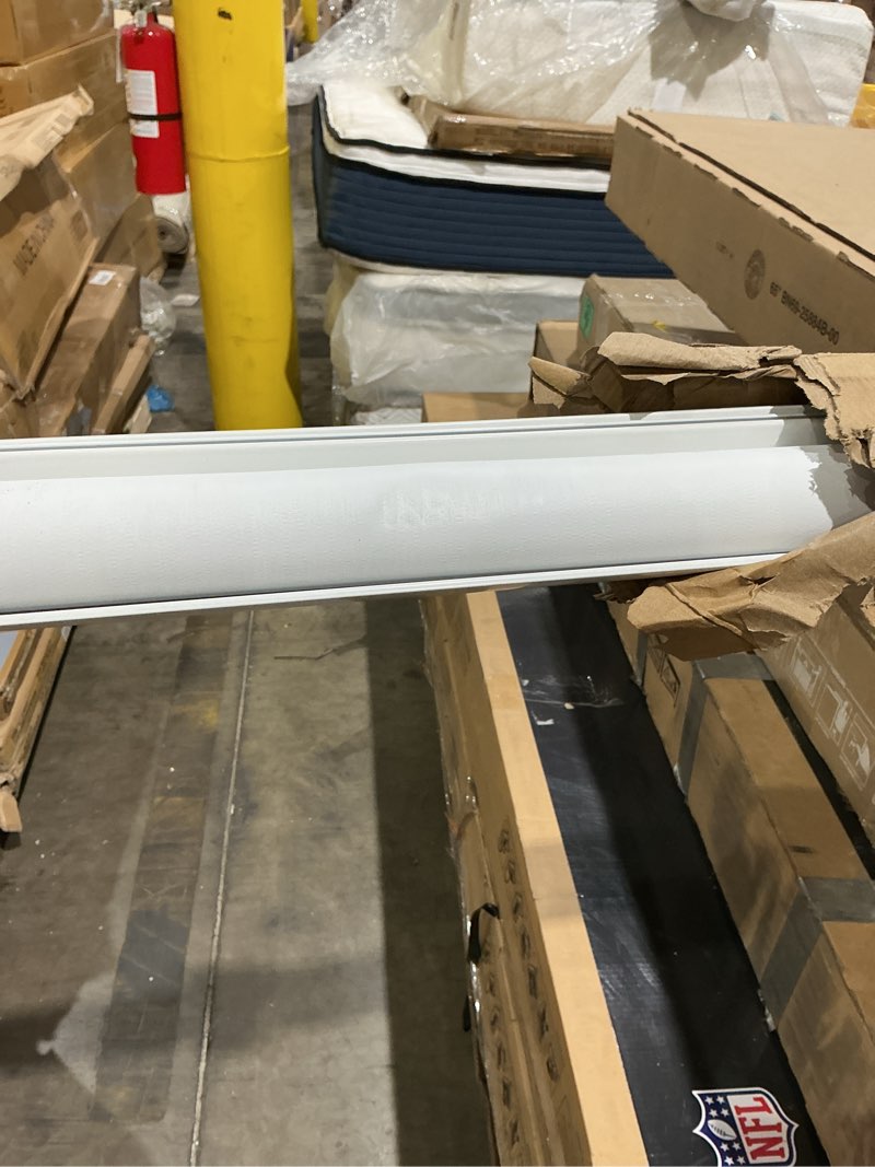 Condition photo showing As Is for chrisdowa cordless blackout roller shades for windows, striped free-stop window blinds with privacy, thermal insulated window shades for home, office and door. white, 60" w x 72" h 60"w x 72"h white