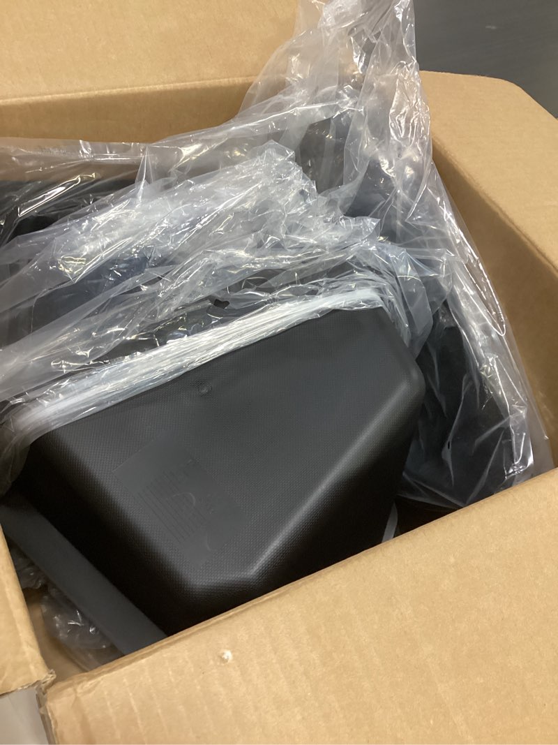 Condition photo showing Good Condition for trunk storage bins with lids for 2026 tesla model y juniper 5 seater, 2pcs tpe side cargo organizer boxes, rear trunk containers with suede covers, custom fit tesla model y juniper accessories suede lids