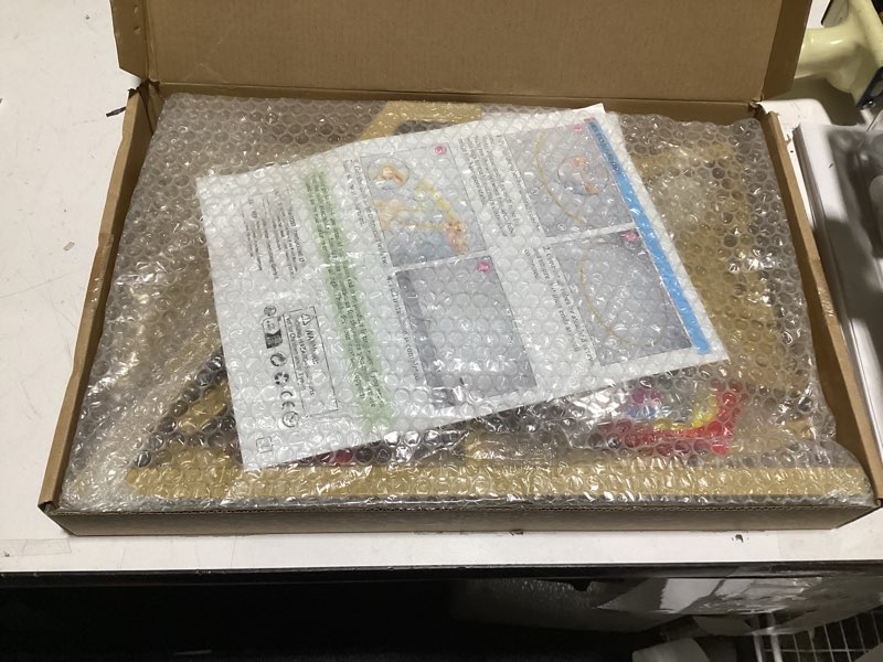 Condition photo showing As Is for Wokceer Round Backdrop Stand 5FT Circle Balloon Arch Frame Circle Backdrop Stand Gold Round Arch for Wedding Birthday Party Bridal Shower Anniversary Event Ceremony Decoration 5 ft Gold