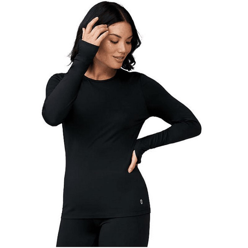 Free Country Microtech Heat 2-Pack Base Layer Top M Black