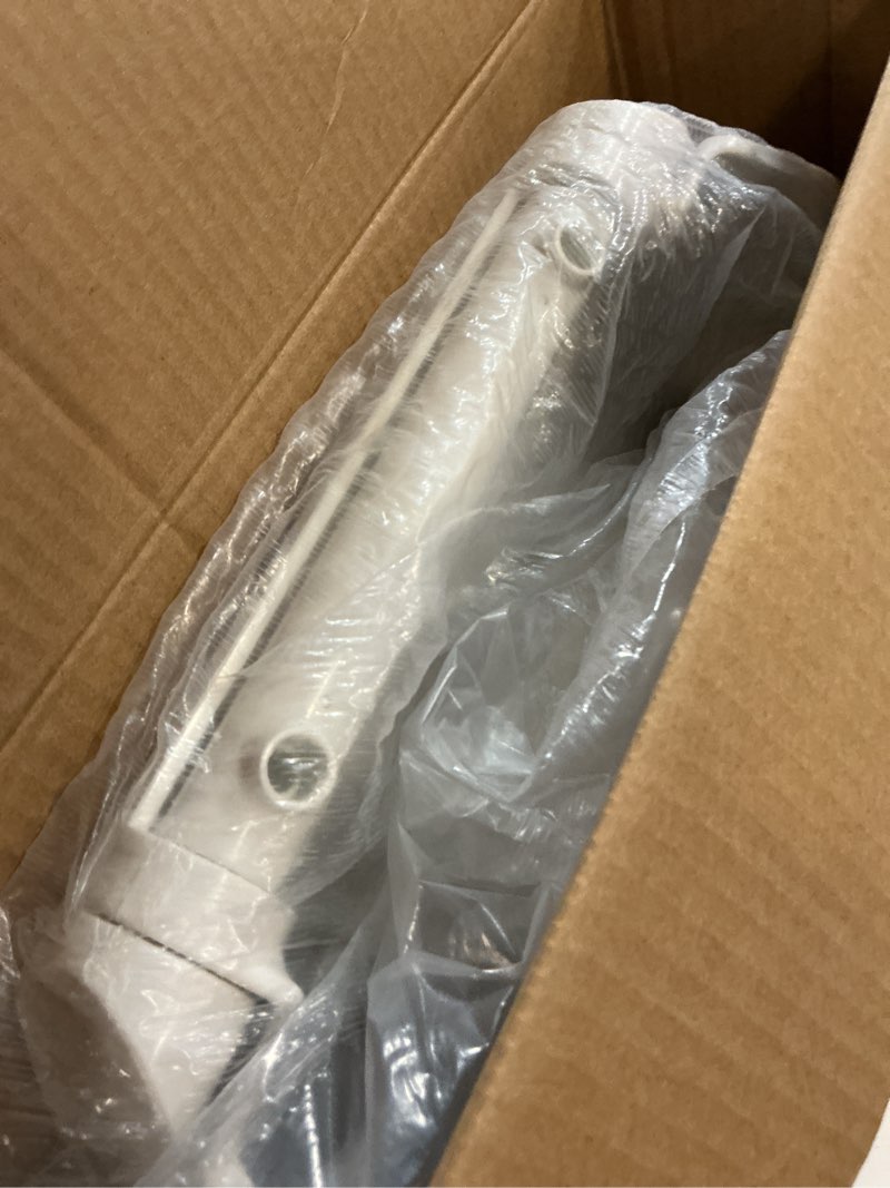 Condition photo showing As Is for kohler 25875-0 hyten 3" height, elevated soft close elongated toilet seat, contoured seat with grip-tight bumpers, quick-attach hardware, no slam toilet seat, white white elongated
