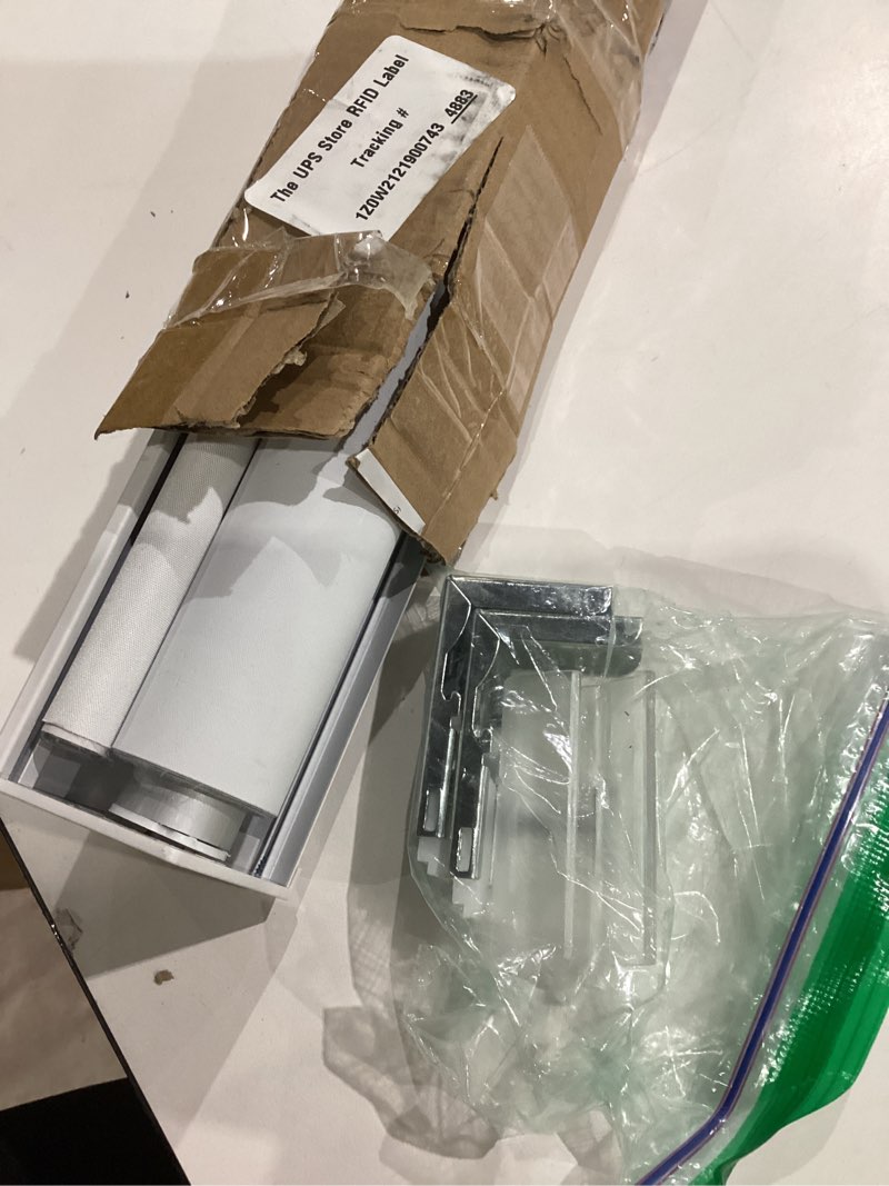 Condition photo showing Good Condition for light blocking strips for window shades and blinds, 100% blackout window light blocker for blinds, pvc side tracks light blocker for bedroom(white, 58", 2pcs) white-2pcs 2pcs