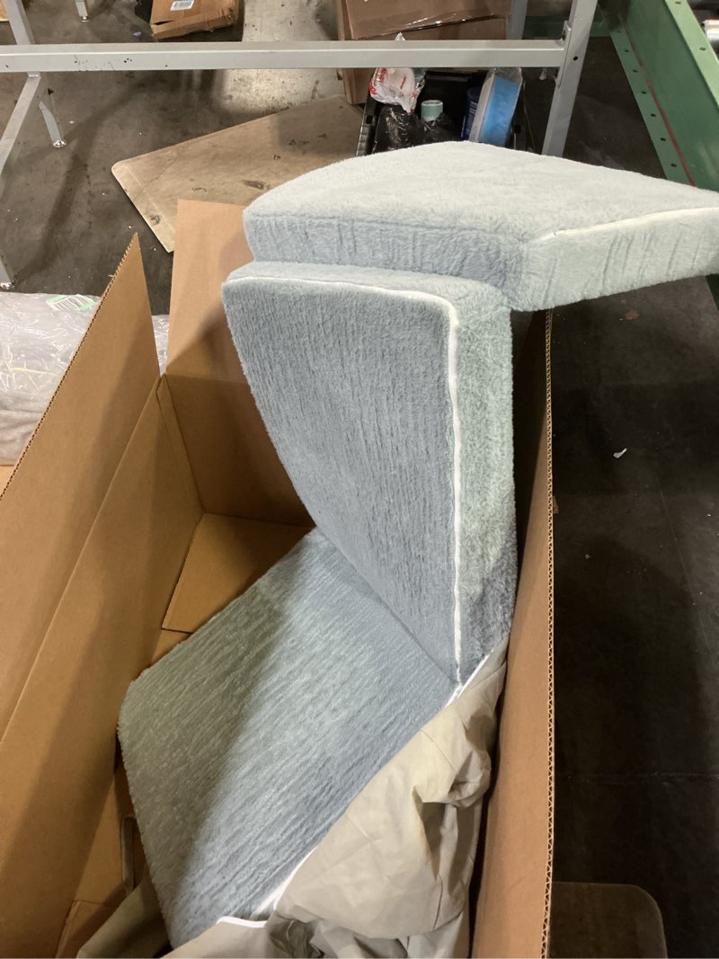 Condition photo showing As Is for Foldable Floor Mattress for Kids, Toddler Washable Tri Folding Floor Nap Mat for Sleeping Daycare, Child Trifold Futon Sofa Bed with Storage Bag for Girls and Boys Grey