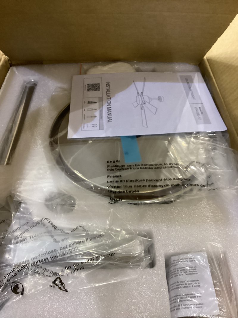 ludomide ceiling fan with light, 52" modern low profile ceiling fan with light, dc reversible motor,