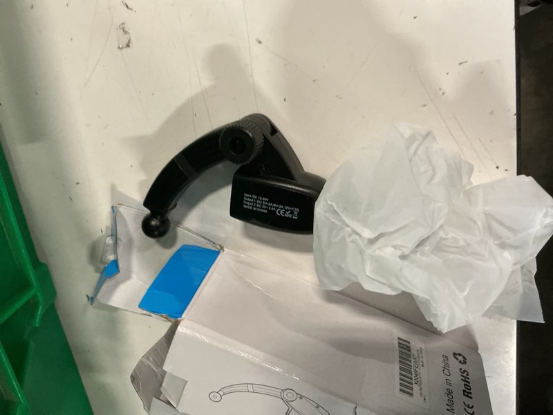 Condition photo showing As Is for fast charging car phone holder, dual usb port car charger mount 360 degree for iphone 11 pro max 11 xr xs 8 plus 8 and all 3.5-6.8 inch smartphones