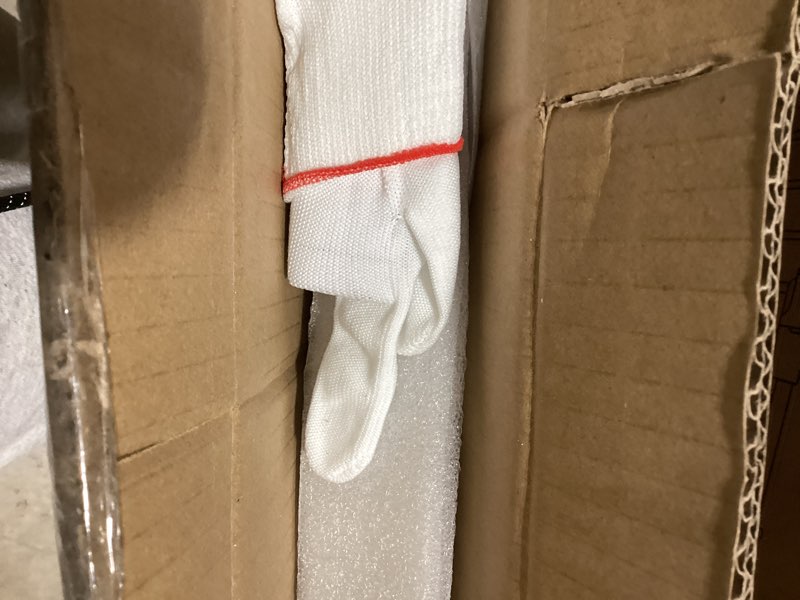 Condition photo showing Good Condition for White Radiator Cover Cabinet, Louvered Grill Radiator Cabinet with Top, 27.5?x 27.5?x 8?Heater Covers for Radiators, Heating Decorative Storage Organizer for Kitchen Living Room Bathroom 27.5?x27.5?x8?