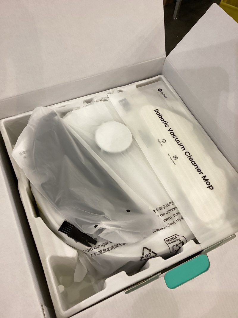 Condition photo showing New/Like New for Lefant LiDAR Robot Vacuum and Mop, 90-Day Self-Emptying, 190° PSD Obstacle Avoidance, Customized Cleaning, Multi-Floor Mapping, 5500Pa Strong Suction, 140 Min Runtime, WiFi/Alexa/APP/iWatch, M2 Pro