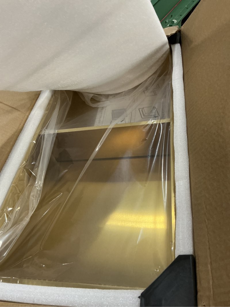 Condition photo showing New/Like New for SaniteModar Shower Niche, Stainless Steel Shower Niche 12" X 24" No Tile Needed, Recessed for Bathroom Storage, Brushed Gold Double (Brushed Gold, 12x24,Double) Brushed Gold 12x24,Double