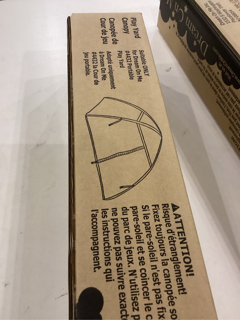 Dream On Me Ziggy Canopy – Blue, Compatible with Ziggy Square Playpen, UV, Rain & Bug Protection, Fo