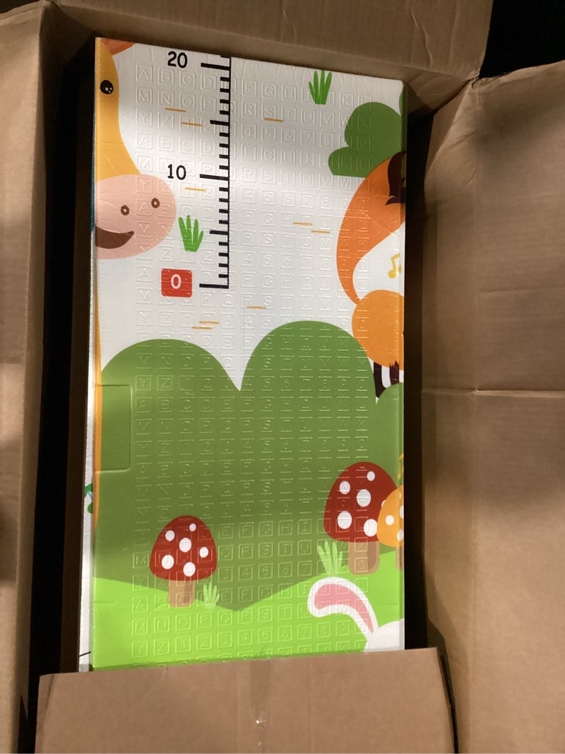 Condition photo showing Good Condition for LUTIKIANG Extra Large 79" x 71" Baby Playpen with Mat, Baby Gate Play Yard, Portable Toddler Playpen, Large Play Pen for Babies, Mat Included, Play Area for Babies and Toddlers (Black) Black 79" x 71" with XPE Mat