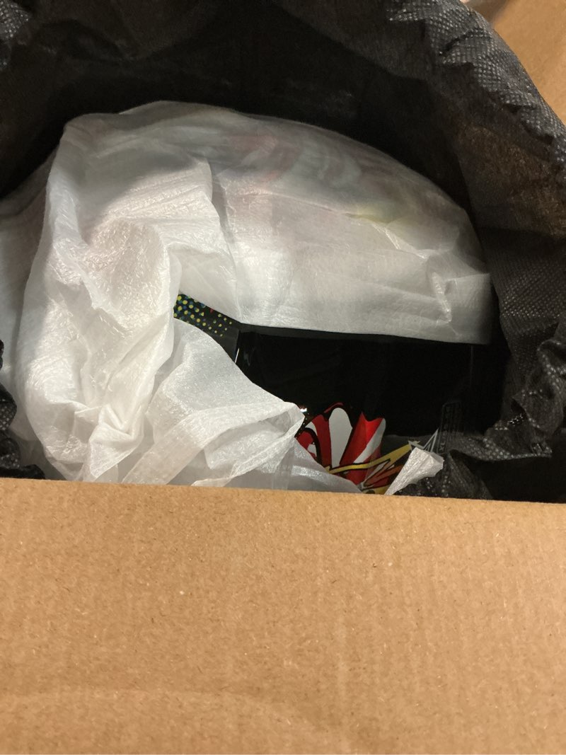 Condition photo showing New/Like New for DOT Youth Dirt Bike Helmet with Goggles & Gloves for 5-14 Years Old, Youth ATV Helmets for Youth Boys Girls, Four Wheeler Helmet, Motocross BMX MX UTV Offroad Street Go Kart Dirt Bike Race Car X-Large Joker Black