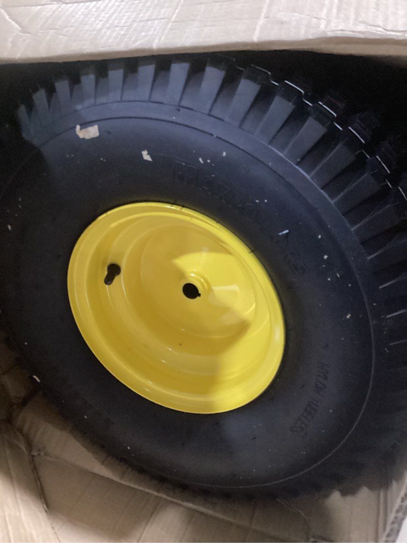 Condition photo showing Good Condition for maxrollors (2 pack) 20x8.00-8 lawn mowe tire and wheel tubeless, 3.5" offset hub, 3/4" borehole, 3/16" keyway, 4-ply, replacement 20x8-8 rear tire and wheel assemblies 20 x 8.00-8" tubeless (offset hub)