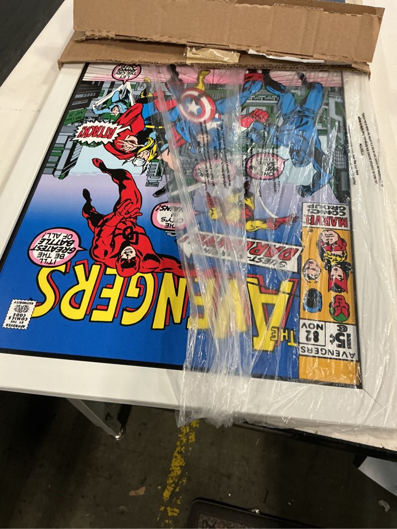 Condition photo showing Good Condition for marvel comics - avengers #82 wall poster, 34l" x 22.4w", unframed version unframed version 34"l x 22.4"w