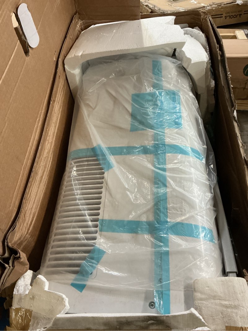 Condition photo showing As Is for 14000 btu portable air conditioners with heater, remote control, 4-in-1 free stand smart cooling ac unit with heating, dehumidifier, fan mode for 550-700 sq.ft room, auto swing,timer, black black 14000btu with heater
