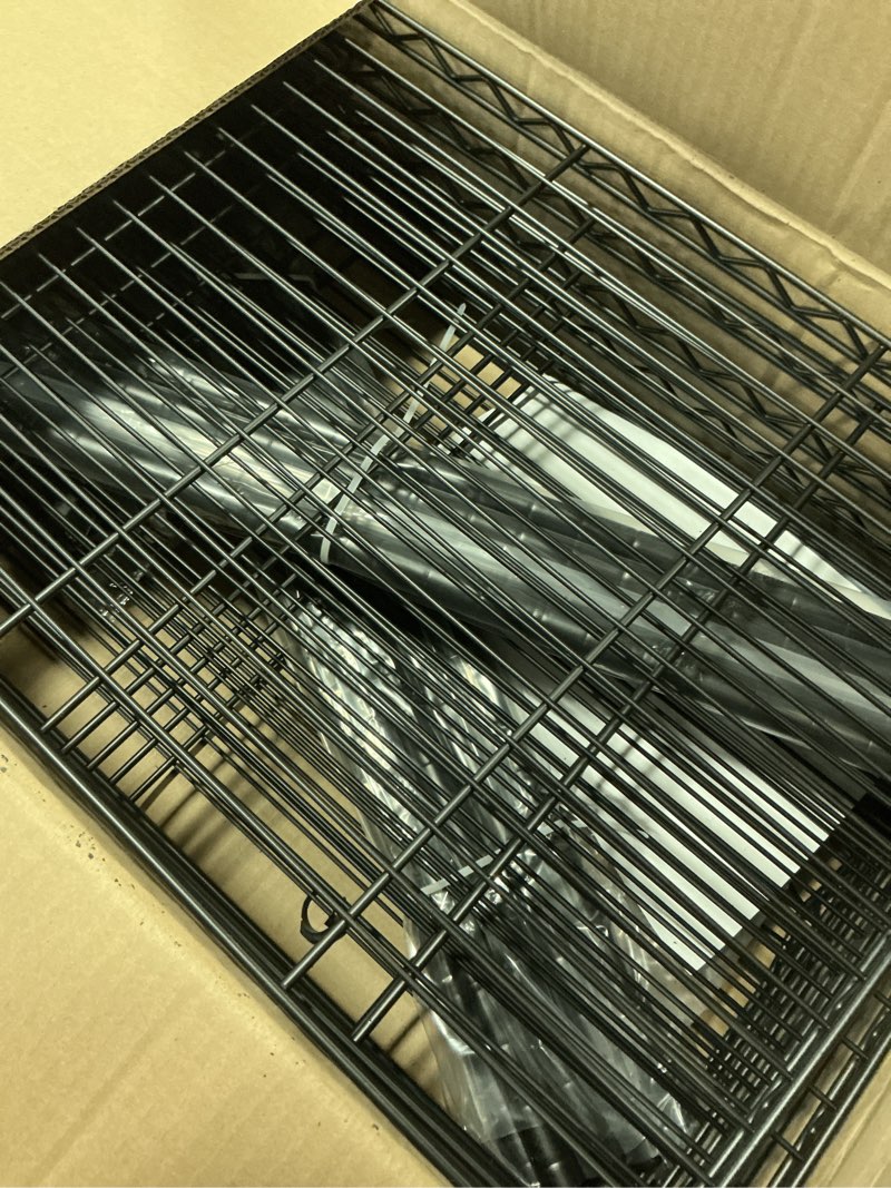 Condition photo showing New/Like New for 6-Tier Rolling Storage Shelves, 14" D x 24" W x 71" H Adjustable Space-Saving Wire Rack Shelving, 750 lbs Capacity Heavy Duty Metal Shelving with Wheels for Garage, Closet, Kitchen 1 Pack 6T-14" x 24" x 71"