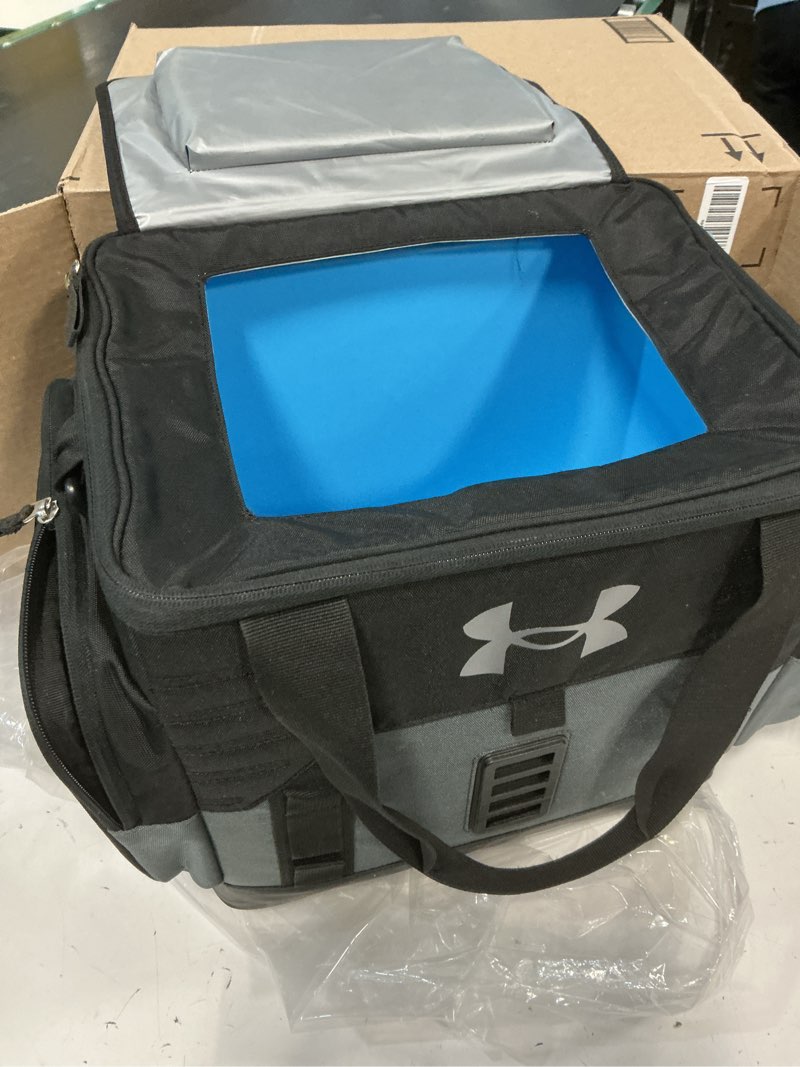 Condition photo showing As Is for under armour sideline cooler 24 can pitch grey