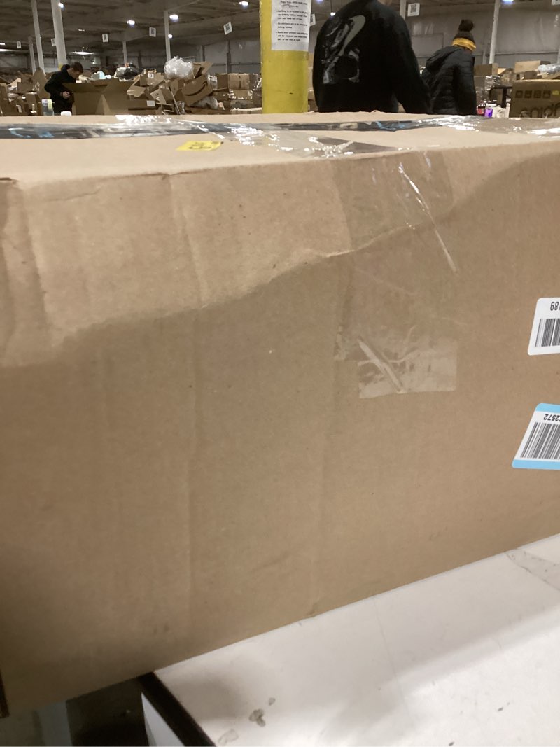 Condition photo showing New/Like New for Intex Inflatable Pull-Out Sofa: Velvety Surface, 2-in-1 Valve, Cupholder, 46" x 88" x 26" - Blow-Up Couch and Folding Queen Size Air Mattress Bed