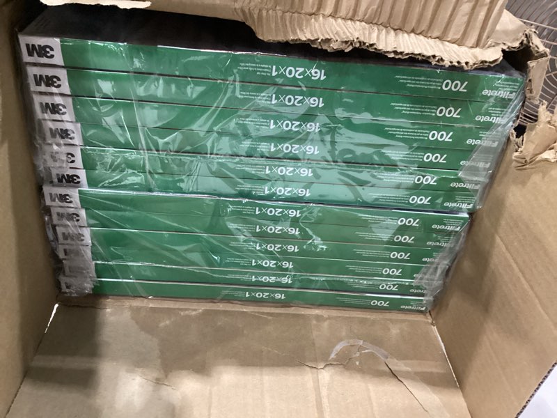 Condition photo showing New/Like New for filterbuy 16x20x1 air filter merv 8 essential dust & allergy defense (12-pack), electrostatic pleated hvac ac furnace filters replacement, made in usa (actual size: 15.50 x 19.50 x 0.75)