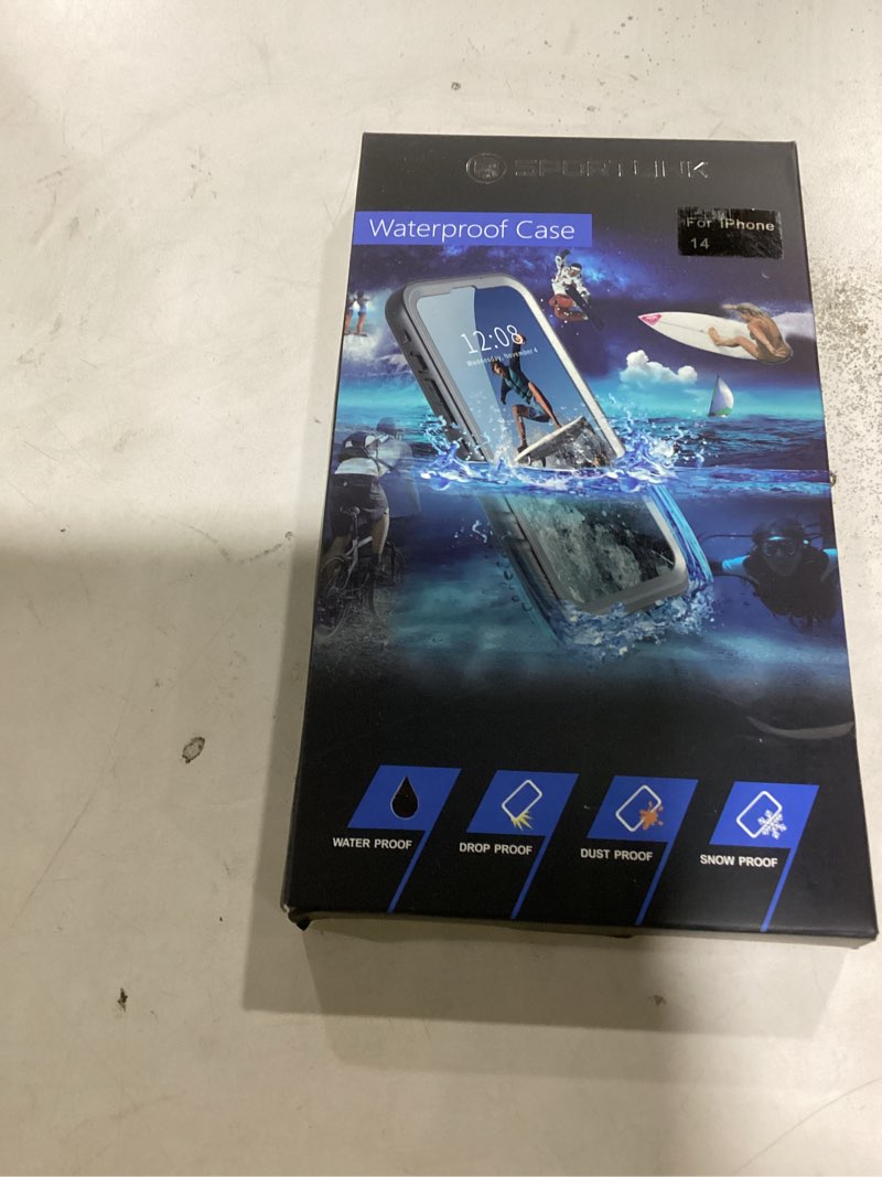 SPORTLINK Waterproof Case for iPhone 14, Full Body Heavy Duty Protection Full Sealed Cover Shockproo