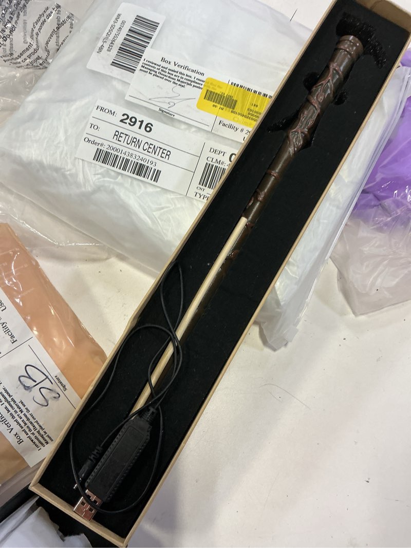 Condition photo showing As Is for fireball shooting magic wand halloween incendio wands cosplay costume accessories for birthday party gift
