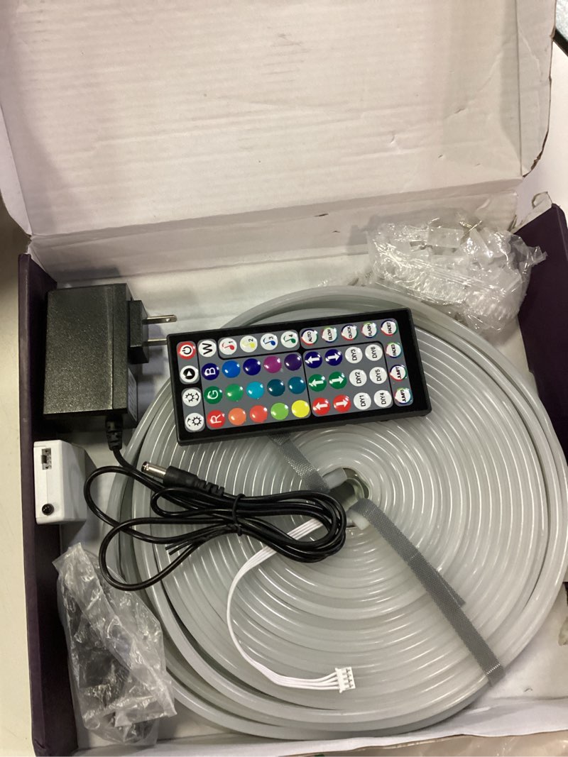 Condition photo showing Good Condition for letianpai 50ft neon rope lights,flexible led rope lights control with app/remote,multiple modes music sync gaming rgb led neon lights for bedroom outdoor 50ft neon led strip lights