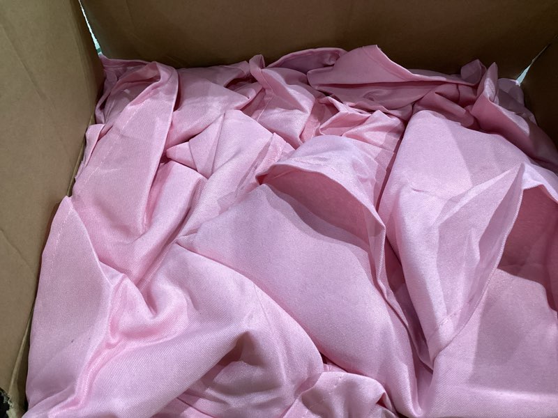 Condition photo showing Good Condition for sancua 6 Pack Pink Tablecloth 60 x 102 Inch, Rectangle Table Cloth for 6 Feet Tables - Stain and Wrinkle Resistant Washable Polyester Table Cover for Dining Tables, Valentines Parties Pink 6 Pack 60x102 Inch