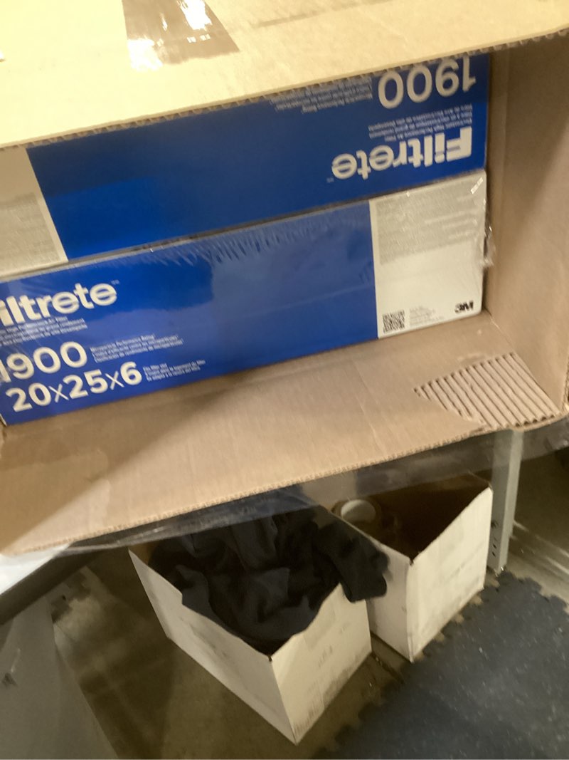 Condition photo showing Good Condition for filtrete 20x25x6 ac furnace air filter, merv 13, mpr 1900, premium allergen, bacteria & virus, electrostatic air cleaning filter, 2-pack (actual size 19.75x24.25x6 in) 20x25x6 (standard)