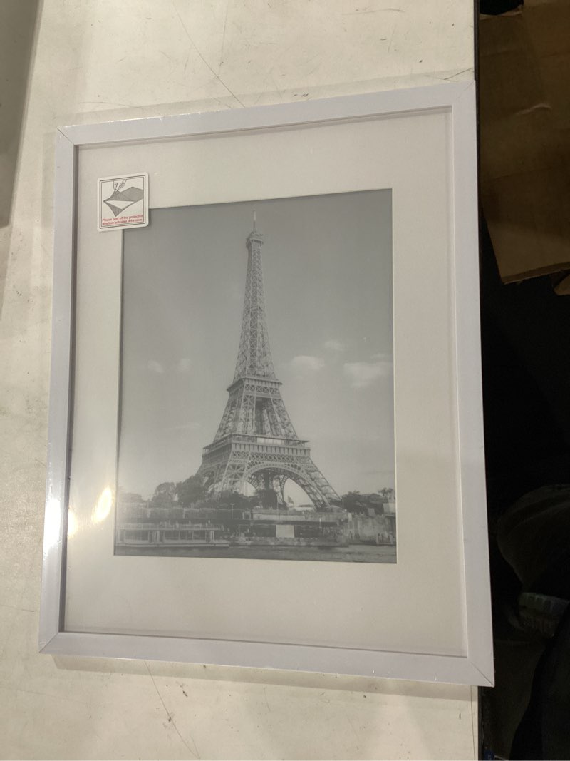 Condition photo showing Good Condition for upsimples 11x14 picture frame set of 10, display pictures 8x10 with mat or 11x14 without, multi photo frames collage for wall display, white white 11x14