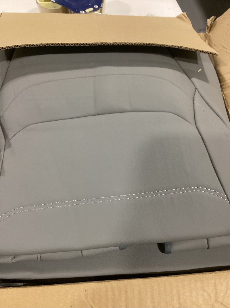 Condition photo showing Good Condition for BABYBLU Car Seat Covers Full Set,Universal Leather Seat Covers for Cars,Waterproof Automotive Car Seat Covers for Most Vehicles SUV Pick-up Truck (Grey, Full Set)