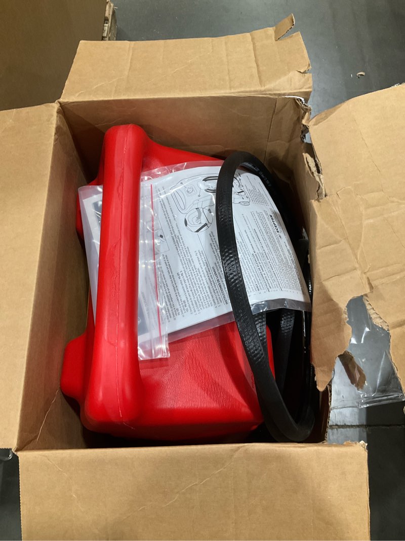 Condition photo showing Good Condition for scepter flo n  go duramax 14 gallon gas fuel container caddy & pump  red