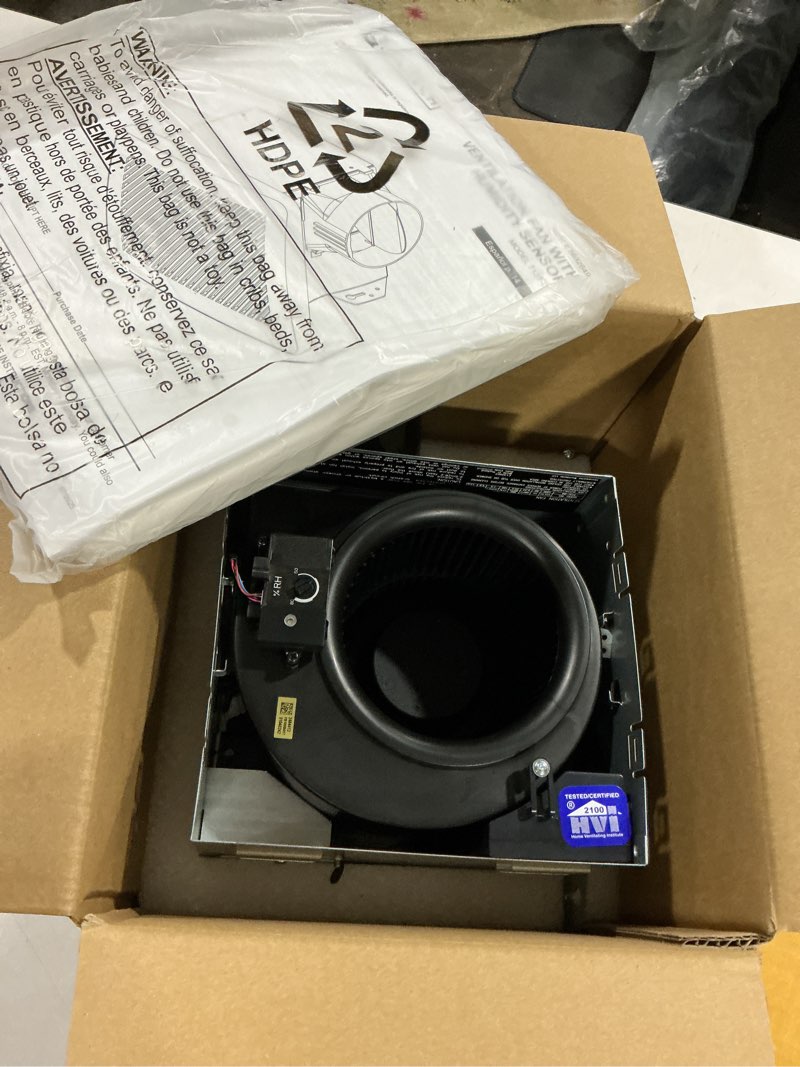 Condition photo showing Good Condition for utilitech 1.5-sone 100-cfm white bathroom fan with humidity sensor, energy star